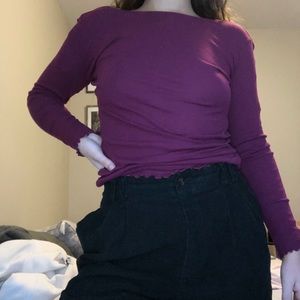 free people open back shirt